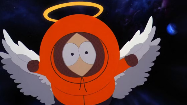 Kenny, an angel, in South Park: Bigger, Longer & Uncut.